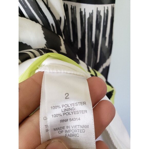 Bisou Bisou Women Sz 2 Sun Dress Hi Low Asymmetrical Boho Green Spaghetti Strap - Picture 6 of 6